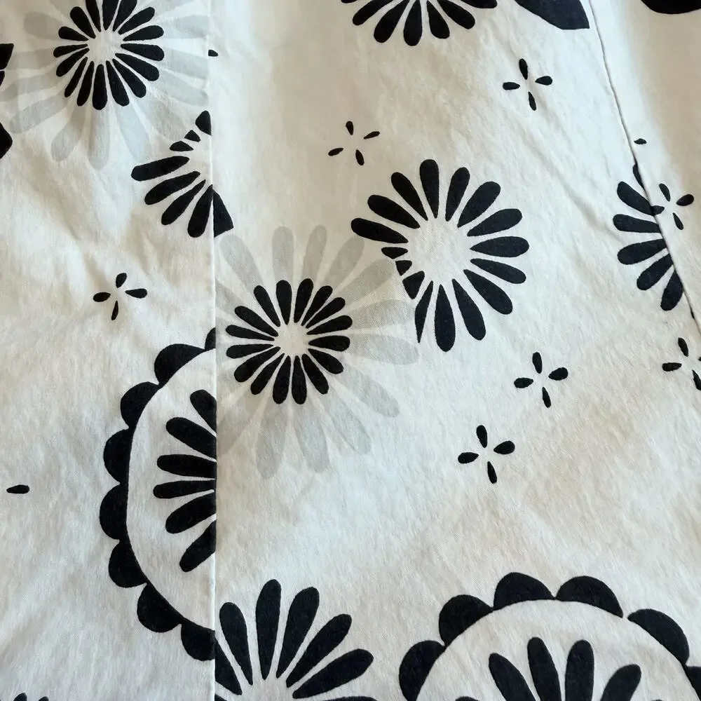 GAP Women’s White Floral Print Casual Stretch Fit Asymmetrical A-Line Skirt 1 - Picture 3 of 6